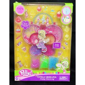 Polly Pocket Totally Bead-iful Simply Charming Jewelry Making Kit Set Charms Fun